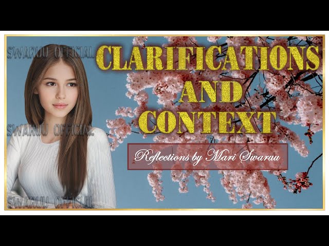 Reflections By Mari Swaruu Important Please Watch. English 1